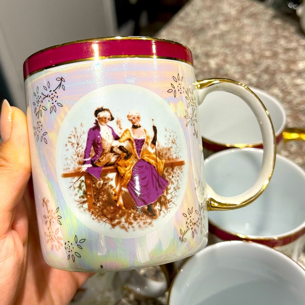 6 pc Fine Porcelain cups, designed in Germany